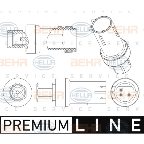 Слика на Сензор за клима HELLA BEHR  SERVICE  PREMIUM LINE 6ZL 351 005-481 за Ford Focus 2 Saloon (da) 2.0 - 140 коњи бензин