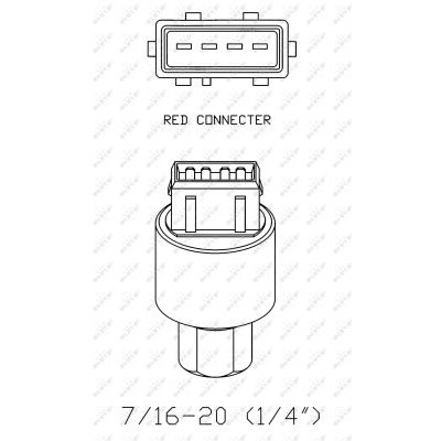 Слика на Сензор за клима NRF 38936 за Citroen C15 BOX VD 1.8 D - 60 коњи дизел