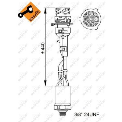 Слика на Сензор за клима NRF EASY FIT 38950 за камион Mercedes Actros MP2, MP3 1832 AK - 320 коњи дизел