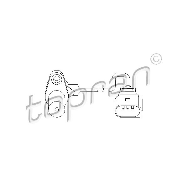 Слика на Сензор за обртаи на мотор TOPRAN 111 376 за Audi TT (8N3) 1.8 T - 190 коњи бензин