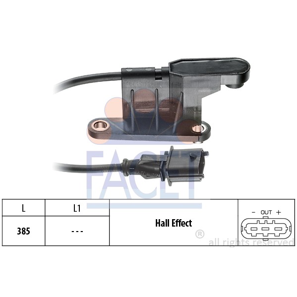 Слика на Сензор за положба на брегаста осовина FACET Made in Italy - OE Equivalent 9.0316 за Opel Astra G Hatchback 1.6 16V - 101 коњи бензин