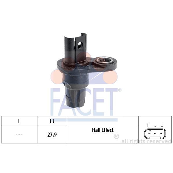 Слика на Сензор за положба на брегаста осовина FACET Made in Italy - OE Equivalent 9.0523 за BMW 3 Cabrio E93 335 i - 306 коњи бензин