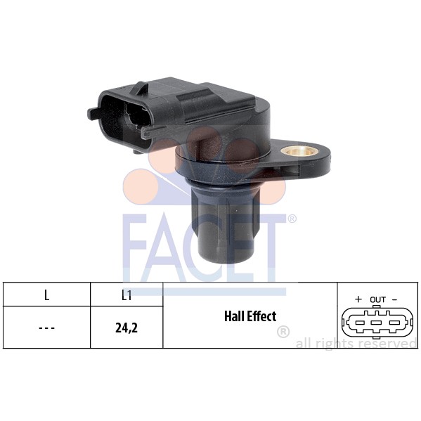 Слика на Сензор за положба на брегаста осовина FACET Made in Italy - OE Equivalent 9.0556