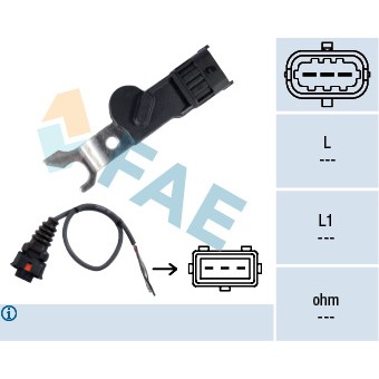 Слика на Сензор за положба на брегаста осовина FAE 79167 за Opel Calibra A 2.0 i 16V - 136 коњи бензин