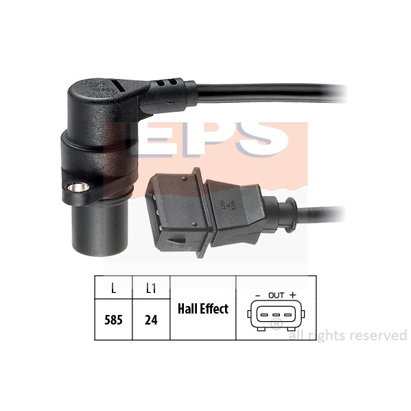 Слика на Сензор за положба на радалица EPS Made in Italy - OE Equivalent 1.953.082 за VW Corrado (53i) 2.0 i - 115 коњи бензин