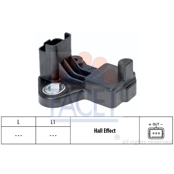 Слика на Сензор за положба на радалица FACET Made in Italy - OE Equivalent 9.0458 за Citroen C-Crosser EP 2.2 HDi - 156 коњи дизел