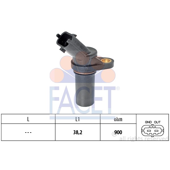 Слика на Сензор за положба на радалица FACET Made in Italy - OE Equivalent 9.0681 за Fiat Ducato Platform 250 150 Multijet 2,3 D - 148 коњи дизел