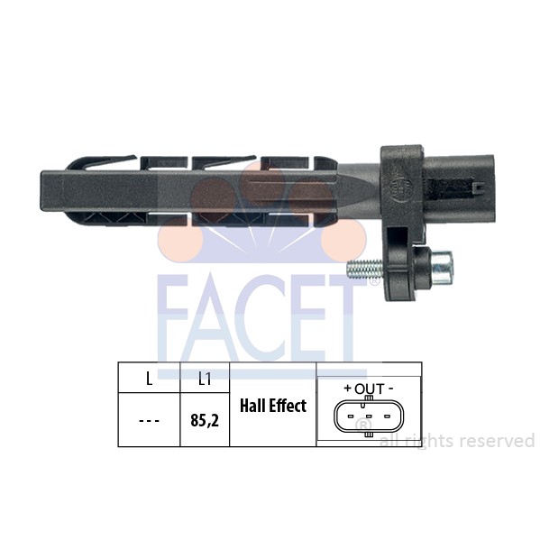 Слика на Сензор за положба на радалица FACET Made in Italy - OE Equivalent 9.0758 за BMW 1 F21 125 d - 211 коњи дизел