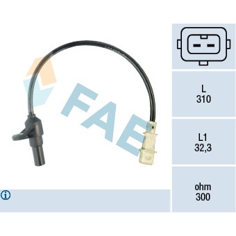 Слика на Сензор за положба на радалица FAE 79084 за Volvo 850 (LS) 2.5 - 140 коњи бензин