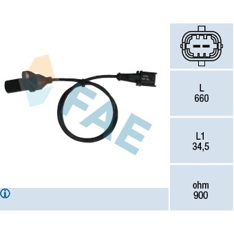 Слика на Сензор за положба на радалица FAE 79220 за Fiat Strada (178e) 1.4 Flex - 86 коњи Бензин/Етанол