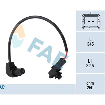 Слика на Сензор за положба на радалица FAE 79329 за Renault Megane 1 Cabriolet (EA0-1) 2.0 16V - 139 коњи бензин