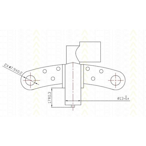 Слика на Сензор за положба на радалица TRISCAN 8855 25102 за Renault Clio 2 1.2 16V (BB05, BB0W, BB11, BB27, BB2T, BB2U, BB2V, CB05...) - 75 коњи бензин