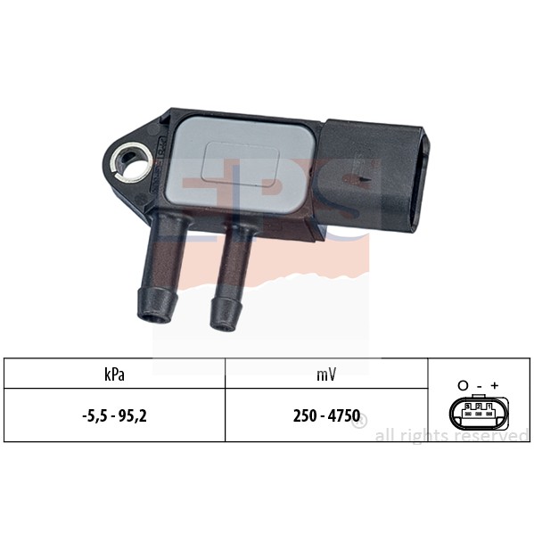 Слика на сензор за притисок, сервопојачувач на сопирачките EPS Made in Italy - OE Equivalent 1.993.263 за Audi Q7 (4L) 3.0 TDI - 240 коњи дизел