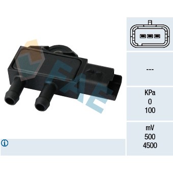 Слика на Сензор за притисок издувни гасови FAE 16111 за Citroen C5 DE Estate 2.2 HDi (DE4HXB, DE4HXE) - 133 коњи дизел