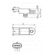 Слика 7 на Сензор за притисок на турбината BOSCH 0 281 002 616