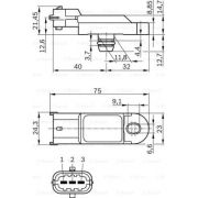 Слика 6 на Сензор за притисок на турбината BOSCH 0 281 002 996