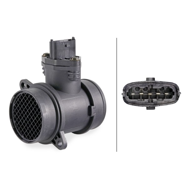 Слика на сензор за проток на воздух HELLA 8ET 009 142-741 за Lancia Musa (350) 1.3 D Multijet - 70 коњи дизел