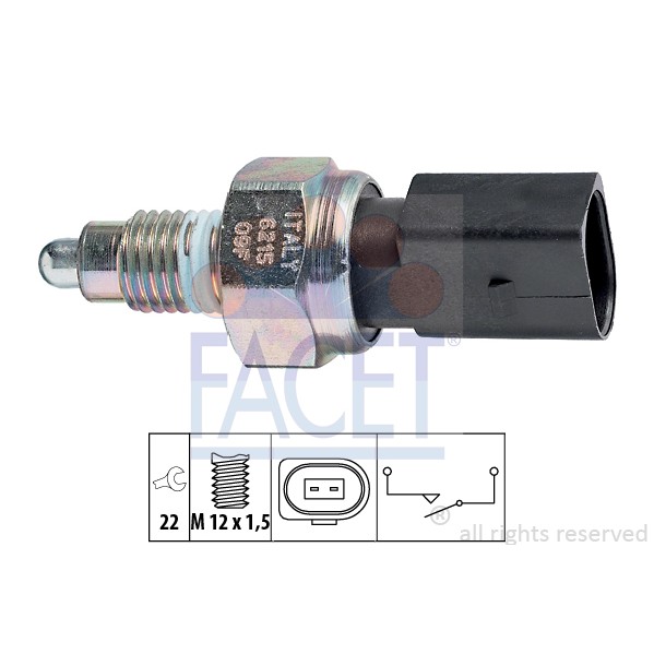 Слика на Сензор за рикверц светло FACET Made in Italy - OE Equivalent 7.6215 за VW Jetta 4 (1J2) 1.8 T - 180 коњи бензин