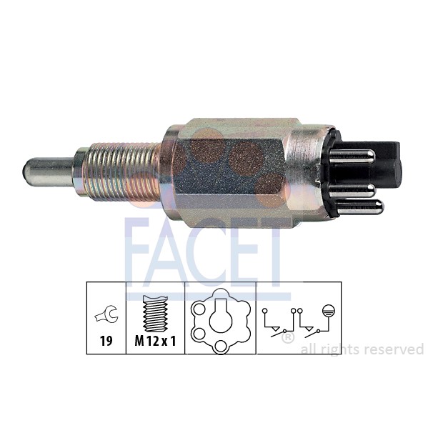 Слика на Сензор за рикверц светло FACET Made in Italy - OE Equivalent 7.6250 за Ford Escort MK 6 (gal) 1.3 - 60 коњи бензин