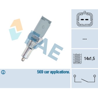 Слика на Сензор за рикверц светло FAE 40492 за Citroen C5 DE Estate 2.0 HDi - 109 коњи дизел