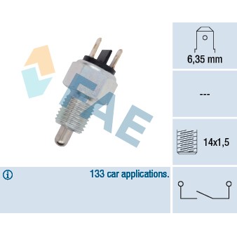 Слика на Сензор за рикверц светло FAE 40500 за Alfa Romeo 75 (162b) 2.0 T.S. (162.4CB, 162.B4, 162.B4A) - 146 коњи бензин