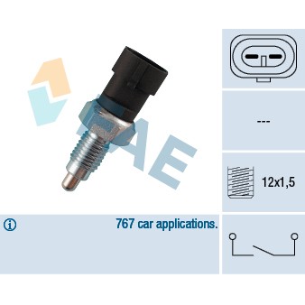 Слика на Сензор за рикверц светло FAE 40510 за Opel Kadett E Convertible 1.4 S - 75 коњи бензин