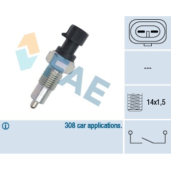 Слика на Сензор за рикверц светло FAE 40520 за Fiat Siena 178 1.6 16V - 106 коњи бензин