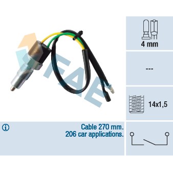 Слика на Сензор за рикверц светло FAE 40580 за Honda Accord 5 Aerodeck (CE) 2.0 i LS 16V (CE2) - 136 коњи бензин