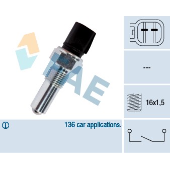 Слика на Сензор за рикверц светло FAE 40591 за Ford Fiesta 5 (jh,jd) 1.6 TDCi - 90 коњи дизел