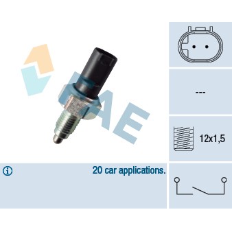 Слика на Сензор за рикверц светло FAE 40755 за Mercedes B-Class (w245) B 200 (245.233) - 136 коњи бензин