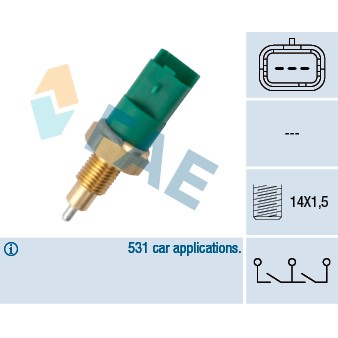 Слика на Сензор за рикверц светло FAE 40998 за Nissan Note (E11) 1.4 - 88 коњи бензин