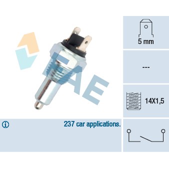 Слика на Сензор за рикверц светло FAE 41090 за Volvo 440K (445) 1.7 - 106 коњи бензин