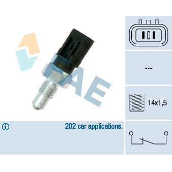 Слика на Сензор за рикверц светло FAE 41240 за Mitsubishi Grandis (NA W) 2.0 DI-D - 140 коњи дизел