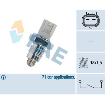 Слика на Сензор за рикверц светло FAE 41302 за Toyota Auris (NZE18, ZRE18) 1.4 D-4D - 90 коњи дизел