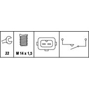 Слика 2 на Сензор за рикверц светло HELLA 6ZF 008 621-161