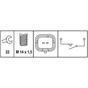 Слика 2 на Сензор за рикверц светло HELLA 6ZF 008 621-331