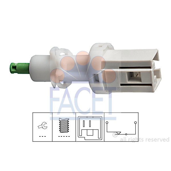 Слика на Сензор за стоп светло FACET Made in Italy - OE Equivalent 7.1068 за Citroen Jumper BUS 230P 2.5 TD - 103 коњи дизел