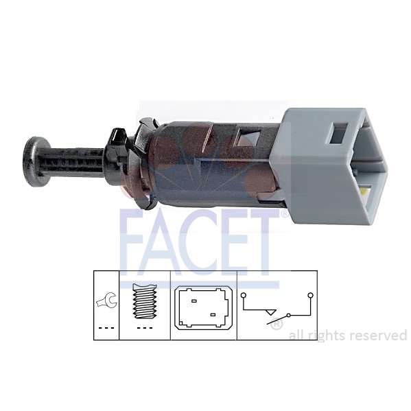 Слика на Сензор за стоп светло FACET Made in Italy - OE Equivalent 7.1150 за Opel Movano Box (F9) 2.5 DTI - 115 коњи дизел