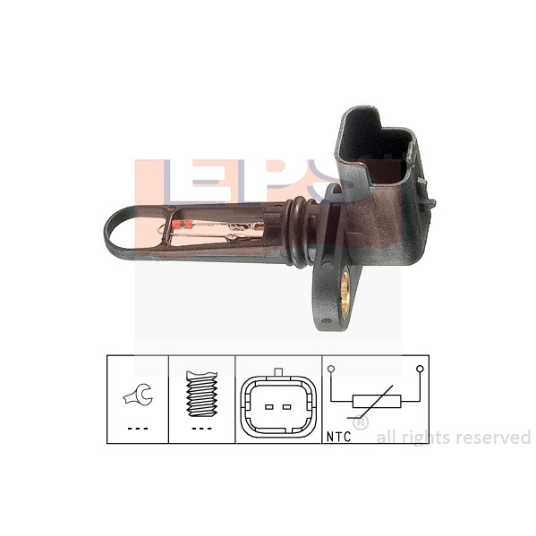 Слика на сензор за температура на влезен воздух EPS Made in Italy - OE Equivalent 1.994.021 за Citroen C4 Coupe LA 2.0 HDi - 136 коњи дизел
