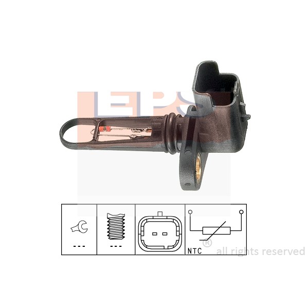 Слика на сензор за температура на влезен воздух EPS Made in Italy - OE Equivalent 1.994.021 за Peugeot 407 Coupe 2.0 HDi - 140 коњи дизел