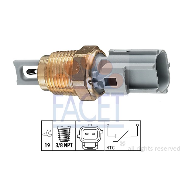 Слика на Сензор за температура на влезен воздух FACET Made in Italy - OE Equivalent 10.4004 за Ford Escort 7 (gal,aal,abl) 1.8 16V - 115 коњи бензин