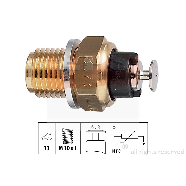 Слика на Сензор за температура EPS Made in Italy - OE Equivalent 1.830.073 за VW Polo 2 (86c,80) 1.3 - 58 коњи бензин