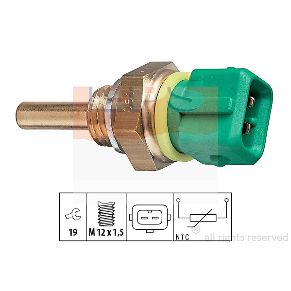 Слика на Сензор за температура EPS Made in Italy - OE Equivalent 1.830.148 за Citroen Xantia X1 1.8 i - 101 коњи бензин