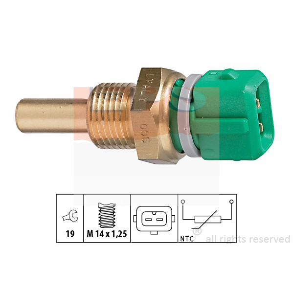 Слика на Сензор за температура EPS Made in Italy - OE Equivalent 1.830.204 за Peugeot 106 (1A,1C) 1.5 D - 54 коњи дизел