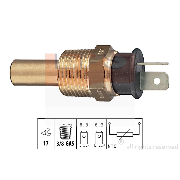 Слика на Сензор за температура EPS Made in Italy - OE Equivalent 1.830.228 за Hyundai Excel Saloon (X-2) 1.5 i - 83 коњи бензин