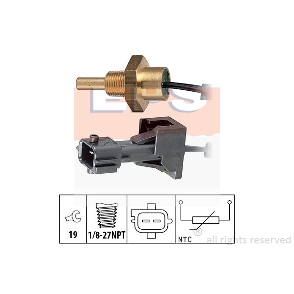 Слика на Сензор за температура EPS Made in Italy - OE Equivalent 1.830.253 за Saab 9000 Hatchback 2.0 - 135 коњи бензин