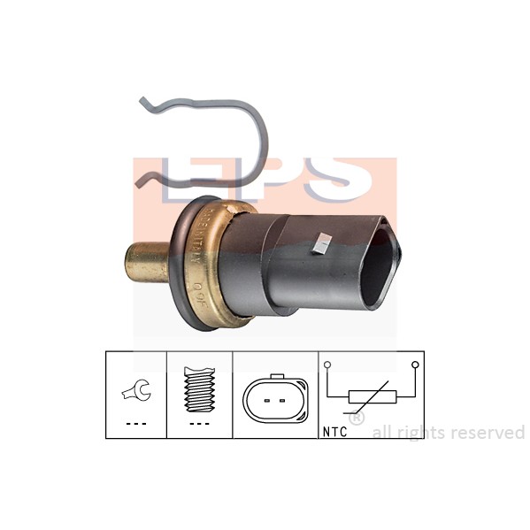 Слика на Сензор за температура EPS Made in Italy - OE Equivalent 1.830.278 за Seat Toledo 4 (KG3) 1.6 - 105 коњи бензин