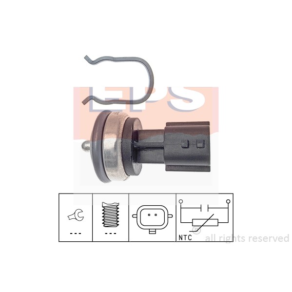 Слика на Сензор за температура EPS Made in Italy - OE Equivalent 1.830.337 за Renault Clio 4 Grandtour 0.9 TCe 90 - 90 коњи бензин