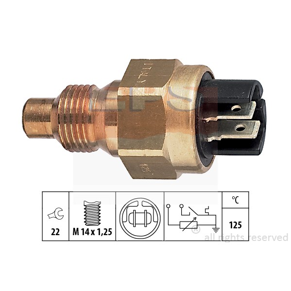 Слика на Сензор за температура EPS Made in Italy - OE Equivalent 1.830.510 за Renault 19 II Chamade 1.8 16V (L53D) - 135 коњи бензин