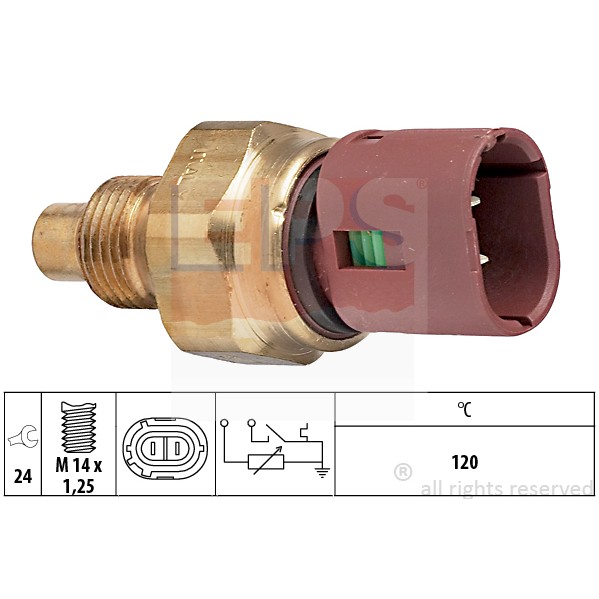 Слика на Сензор за температура EPS Made in Italy - OE Equivalent 1.830.522 за Renault 19 II Chamade 1.4 - 78 коњи бензин